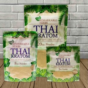 Remarkable Herbs Green Vein Thai Kratom Powder