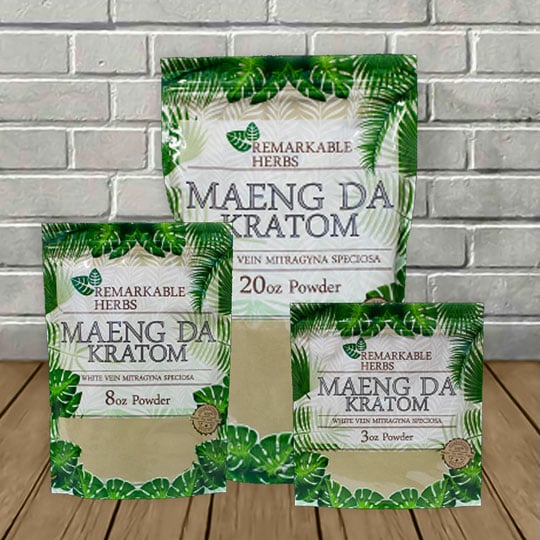 Remarkable Herbs White Vein Maeng Da Kratom Powder