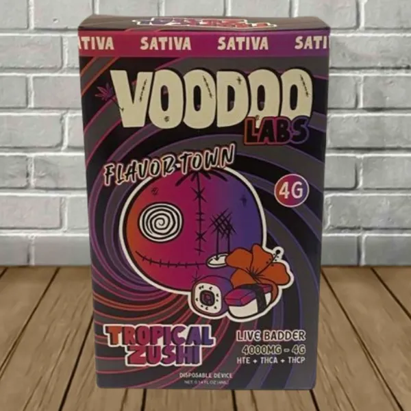 Voodoo Labs Flavor Town Live Badder HTE | THCa | THCp Disposable 4g - Image 2