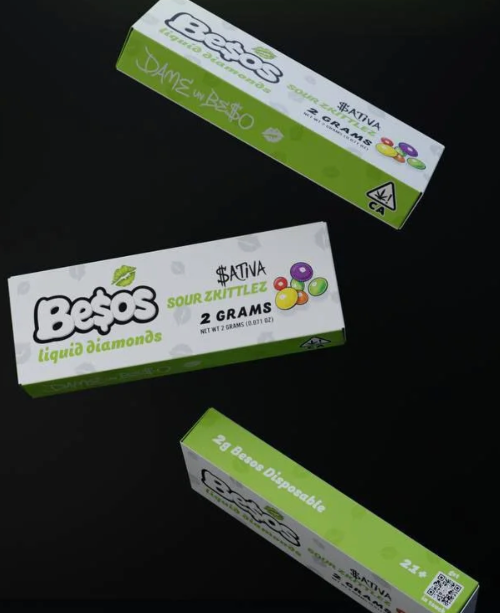 Besos Sour Zkittlez Disposable Vape | Sativa